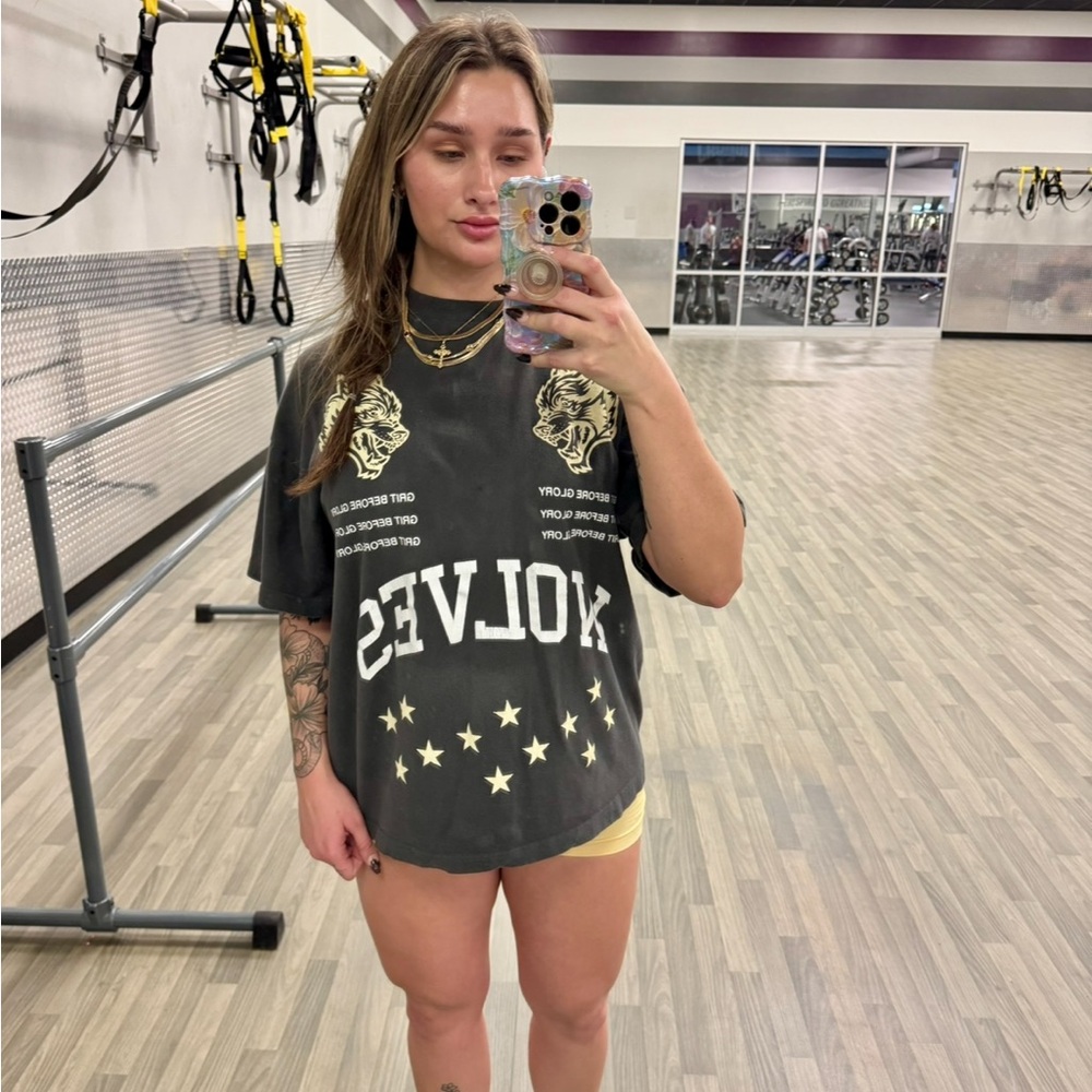 Darc Sport Green Oversized Graphic T-Shirt